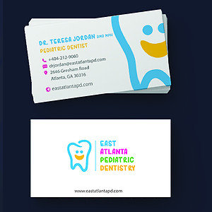 East Atlanta Pediatric Dentistry Business Cards