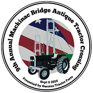 Mackinac Bridge Antique Tractor Crossing 2016