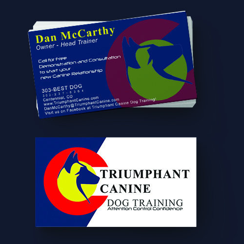 Triumphant Canine Business Cards